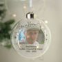 Personalised Photo Upload Memorial Glass Bauble, thumbnail 2 of 3