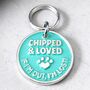 25mm I'm Chipped And Loved Pet ID Tag, thumbnail 1 of 4