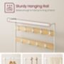 Hall Tree Coat Rack With Bench And Shoe Storage And Hooks, thumbnail 7 of 8