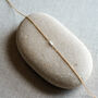 Olivia. White Opal Gold Filled Necklace, thumbnail 3 of 3