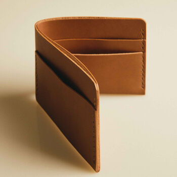 Handmade Leather Bi Fold Wallet, 2 of 8