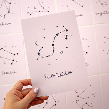 Personal Star Sign Print, 11 of 12
