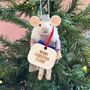 Personalised Queen Mouse Christmas Decoration, thumbnail 2 of 4