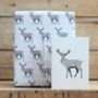 Red Stag Gift Wrap Pack With Card Option, thumbnail 1 of 6