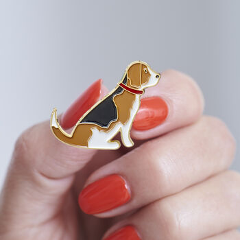 Beagle Christmas Dog Pin, 2 of 3