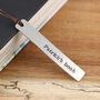 Personalised Names Pewter And Leather Bookmark, thumbnail 3 of 10
