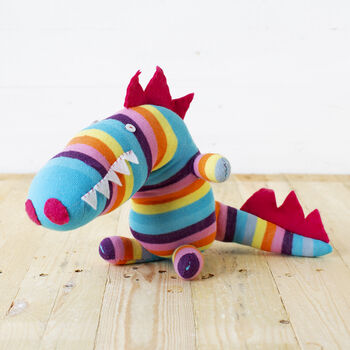 Sockosaurus Craft Kit Sew Your Own Dinosaur, 2 of 6