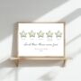 Then There Were Four Print, Family Of Four New Baby Gift, Sage, thumbnail 3 of 5
