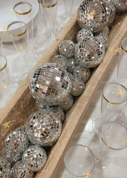Mirror Disco Ball Hanging Decor 5cm/10cm/15cm/20cm/30cm/Silver, 2 of 12