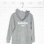 Kids Personalised Onesie With Hearts, thumbnail 4 of 7