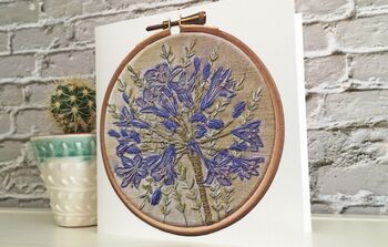 Agapanthus Flower Greeting Card, 9 of 11