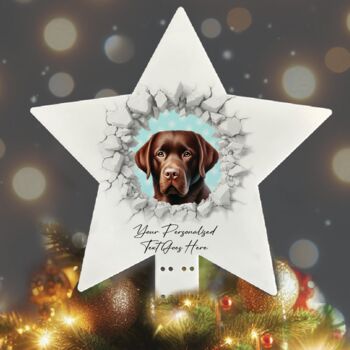 Personalised Christmas Labrador Break Through, 10 of 10