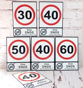60th Birthday Milestone Metal Road Sign, 3 of 5