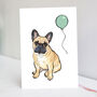 Fawn Frenchie Birthday Card, thumbnail 1 of 9