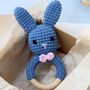 Personalised Baby Keepsake Box With Bunny Rattle, thumbnail 2 of 8