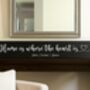 Home Is Where The Heart Is Personalised Sign, thumbnail 4 of 6
