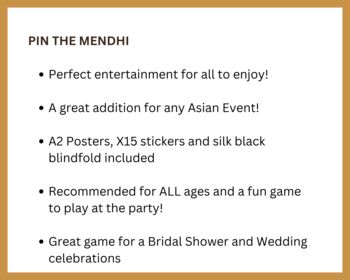 Pin The Mendhi Asian Event Game, 5 of 9