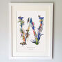 Personalised T To Z Bright Wildlife Letter Print, thumbnail 10 of 12