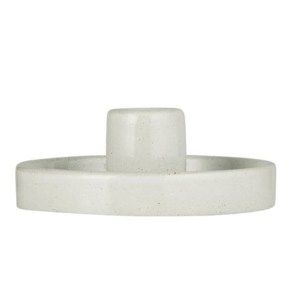 White Porcelain Candle Holder By Attic Room