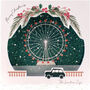 London Eye Sparkling Pop Up Christmas Card, thumbnail 2 of 4