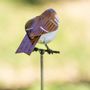Sparrow On Rod Recycled Metal Garden Sculpture, thumbnail 3 of 3