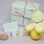 Personalised Mini Parcel, Cute Card + Banana Charm Gift, thumbnail 1 of 6