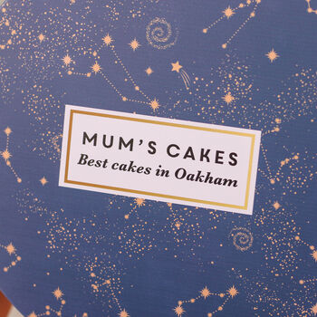 Personalised Stars Cake Baking Tin Gift For Her, 2 of 8