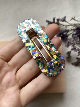 Multicolored Resin Hair Clip, 2 of 2