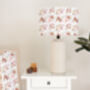 Dusky Pink Flowers Lampshade, thumbnail 2 of 5