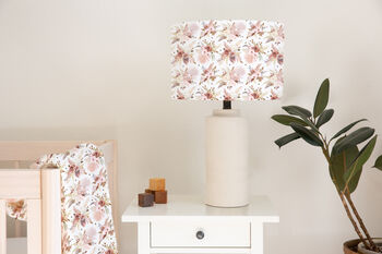 Dusky Pink Flowers Lampshade, 2 of 5
