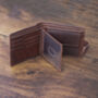 Personalised Thick Oiled Leather Wallet Rfid, thumbnail 9 of 10