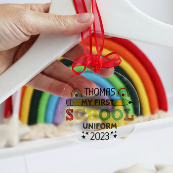 My First School Uniform Hanger Tag Personalised, 4 of 12