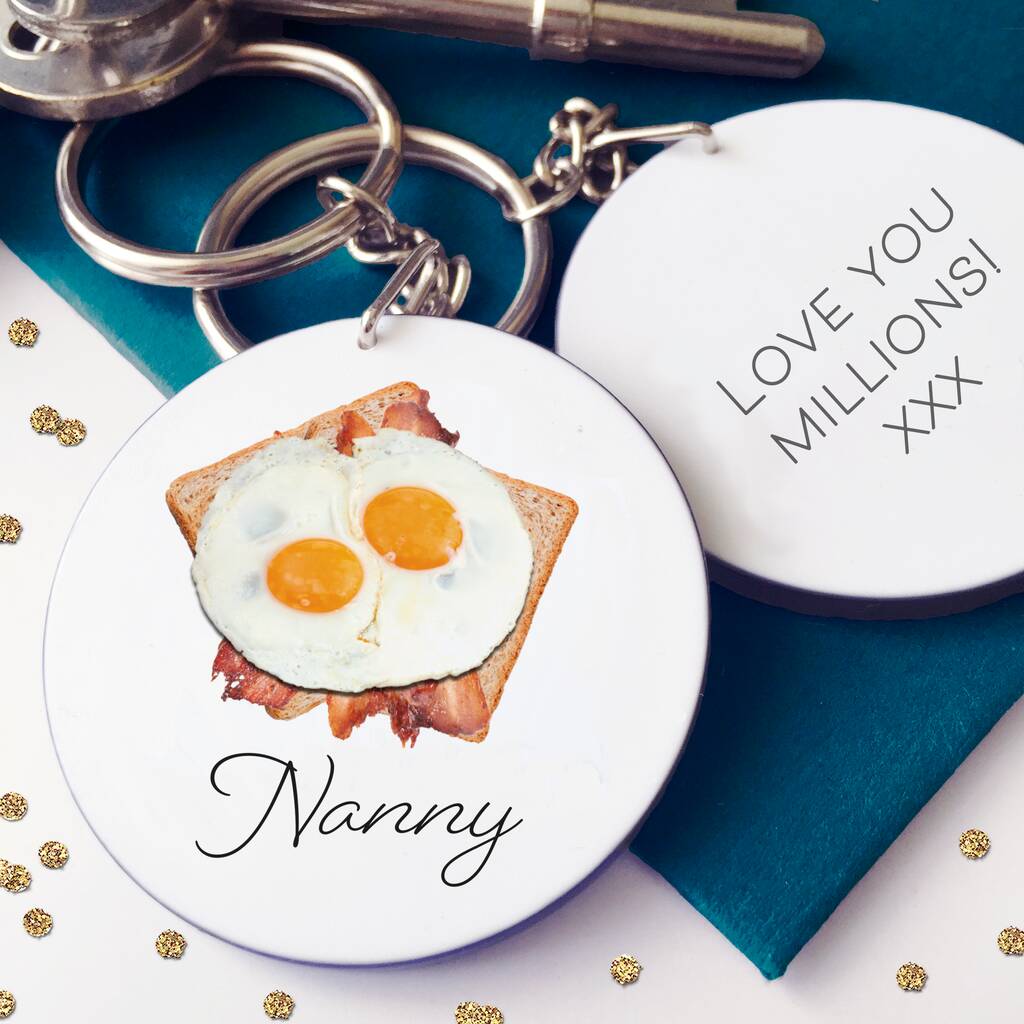 Image of Personalied Nanny Sandwich Keyring