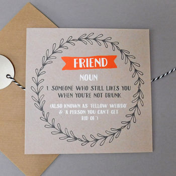 Funny Friend Card, 2 of 2