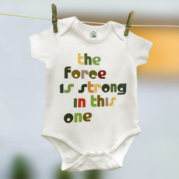 Baby's First Film Quote Babygrow, 3 of 12