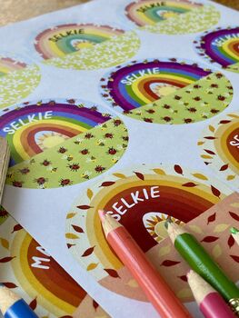 Personalised Seasonal Rainbow Stickers, 7 of 8