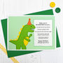 'You're Roarsome' Dinosaur Personalised Birthday Card, thumbnail 3 of 3