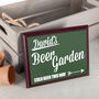 Personalised Beer Garden Wooden Plaque, thumbnail 1 of 4