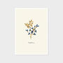 Blue Flower Botanical Print Baptisia, Unframed, thumbnail 3 of 3