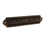 Polished Brass Washroom Plaque Sign, thumbnail 5 of 12