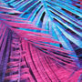 Purple And Blue Cushion Cover With Tropical Leaves, thumbnail 6 of 7