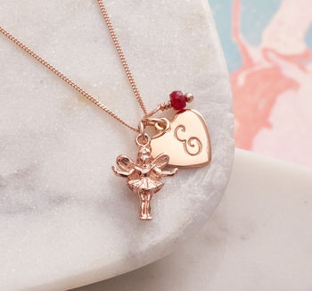 Rose Gold Fairy Godmother Personalised Necklace, 5 of 7