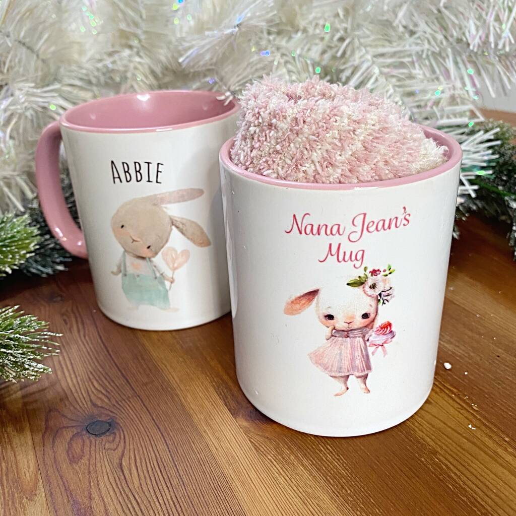 Personalised Nana Mug And Sock Gift Set By Jacob Noah Personalised