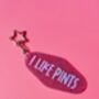 The Sparkly 'I Like Pints' Motel Keyring / Beer Lover Gift For Her / Pub Lover Gift, thumbnail 2 of 7
