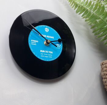 Personalised Vinyl Record Clock, 9 of 10