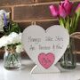 Personalised Mother's Day Nanny Wooden Ivory Heart, thumbnail 4 of 4
