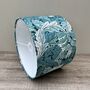 William Morris Acanthus Teal Drum Lampshades, thumbnail 7 of 10