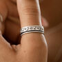 Personalised Sterling Silver Galaxy Spinner Ring, thumbnail 1 of 11