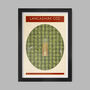Lancashire C.C.C Cricket Poster Print, thumbnail 1 of 4