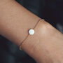 Lena. White 18ct Gold Plated Sterling Silver Bracelet, thumbnail 1 of 3